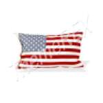Pillow with flag